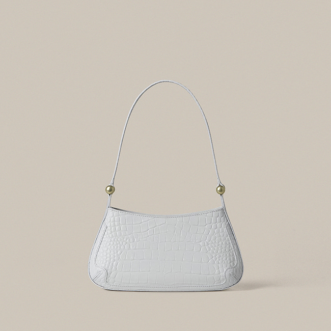 [SOLD OUT] ATERA BAG_CROCO WHITE
